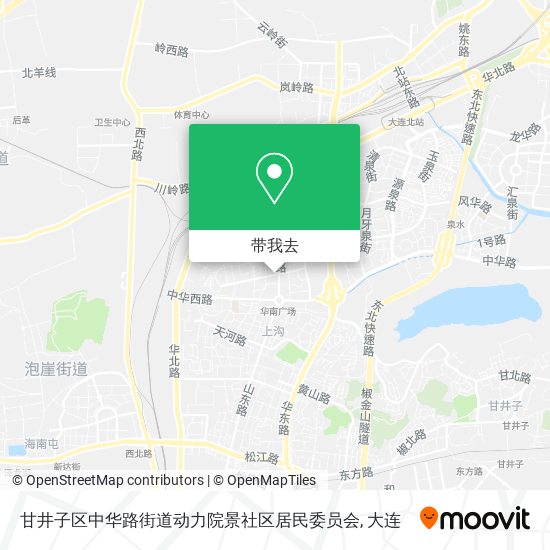甘井子区中华路街道动力院景社区居民委员会地图