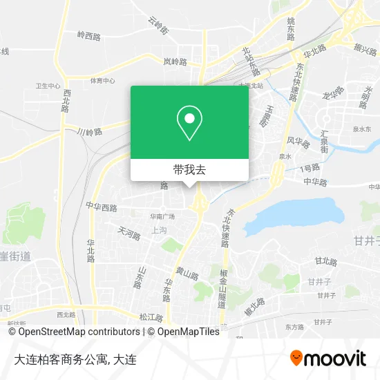大连柏客商务公寓地图