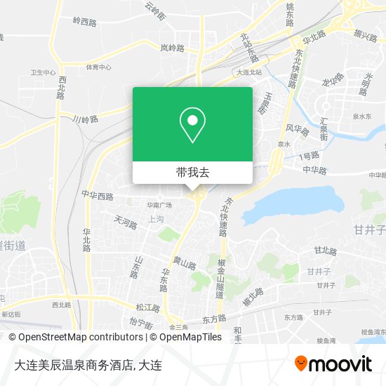 大连美辰温泉商务酒店地图