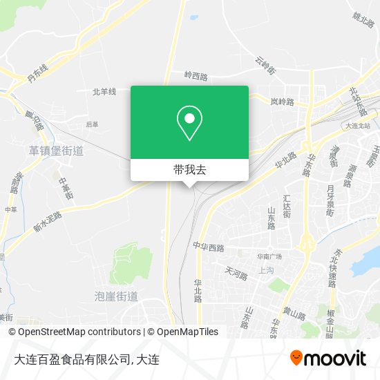 大连百盈食品有限公司地图