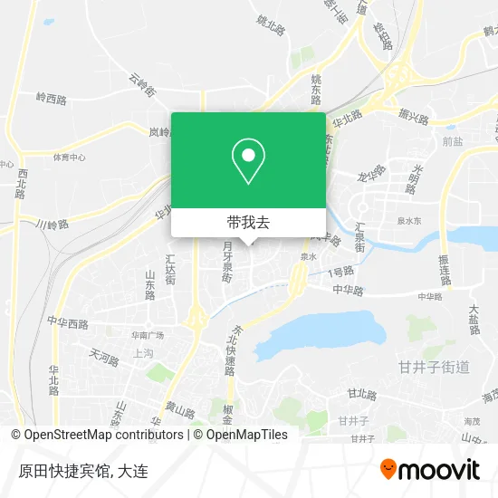 原田快捷宾馆地图