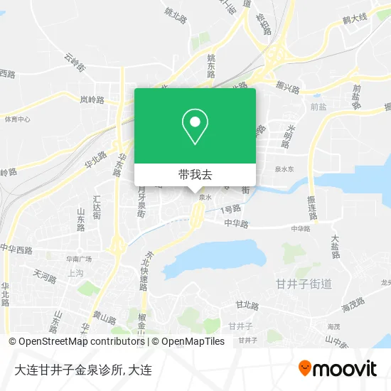 大连甘井子金泉诊所地图