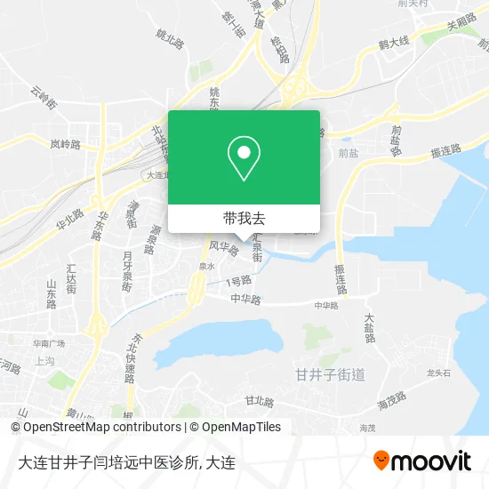 大连甘井子闫培远中医诊所地图