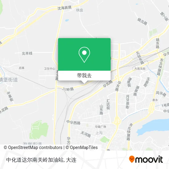 中化道达尔南关岭加油站地图