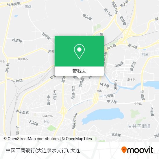 中国工商银行(大连泉水支行)地图