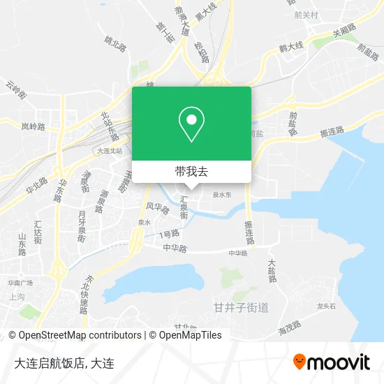 大连启航饭店地图