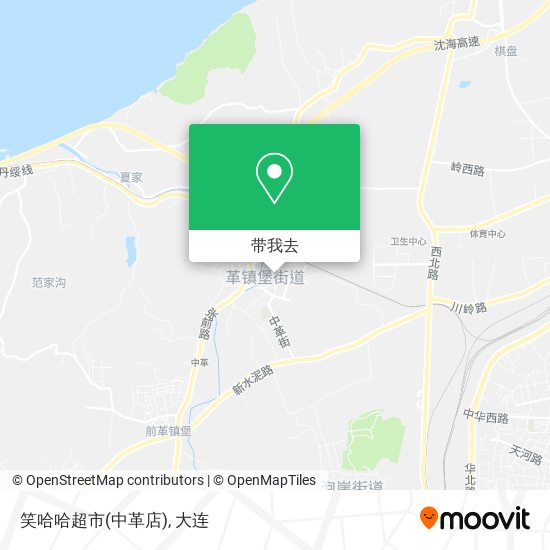 笑哈哈超市(中革店)地图