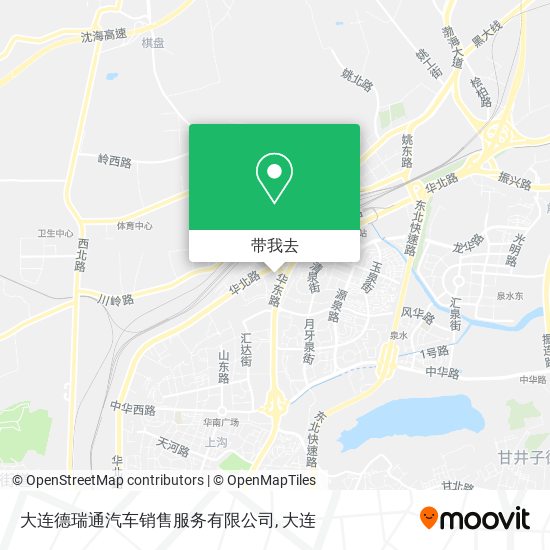 大连德瑞通汽车销售服务有限公司地图