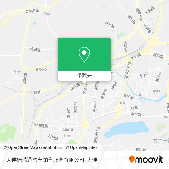 大连德瑞通汽车销售服务有限公司地图