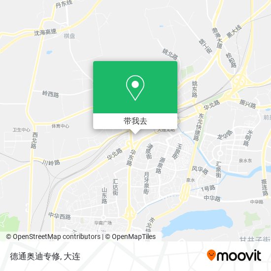 德通奥迪专修地图