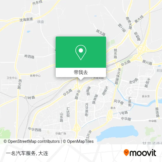 一名汽车服务地图