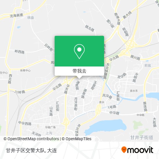 甘井子区交警大队地图