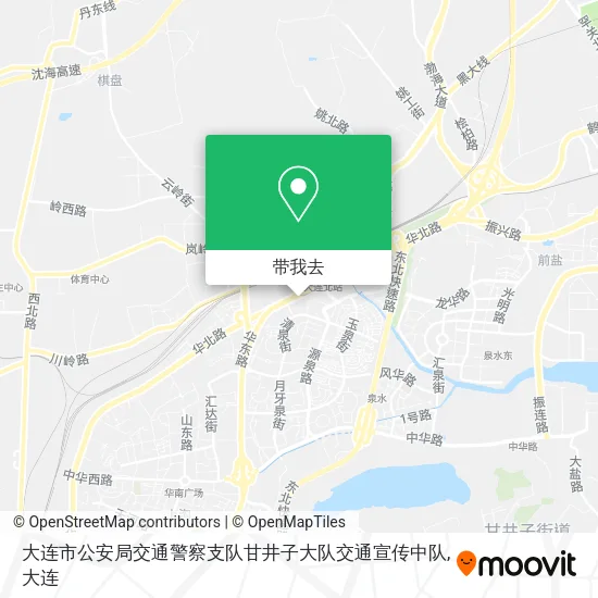 大连市公安局交通警察支队甘井子大队交通宣传中队地图