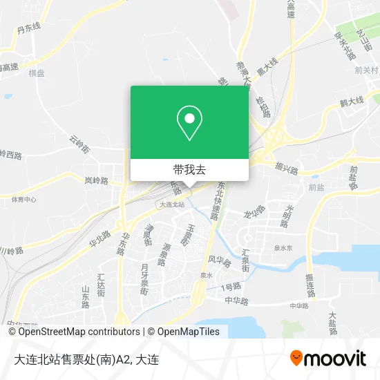 大连北站售票处(南)A2地图