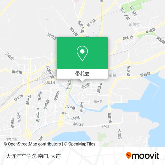 大连汽车学院-南门地图