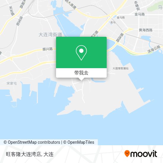 旺客隆大连湾店地图