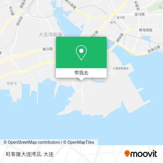 旺客隆大连湾店地图