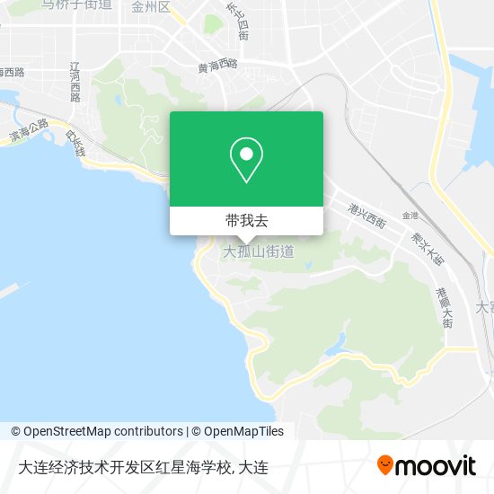 大连经济技术开发区红星海学校地图