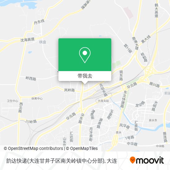 韵达快递(大连甘井子区南关岭镇中心分部)地图