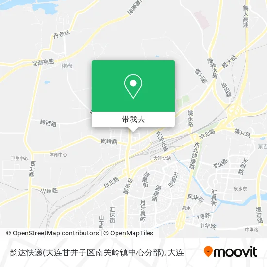 韵达快递(大连甘井子区南关岭镇中心分部)地图