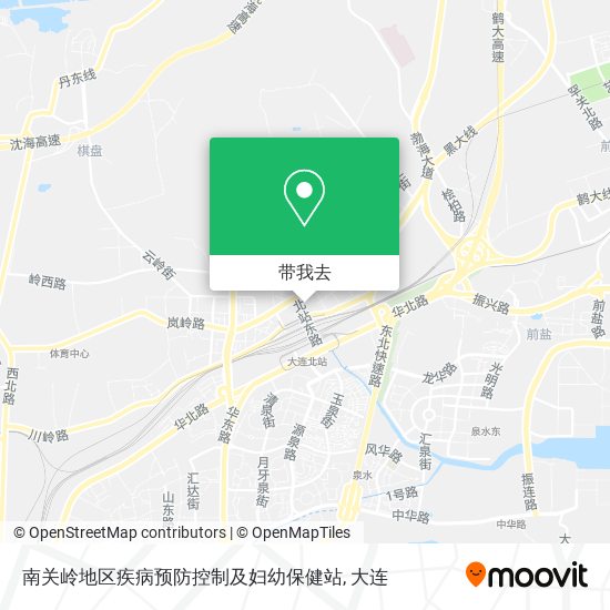 南关岭地区疾病预防控制及妇幼保健站地图