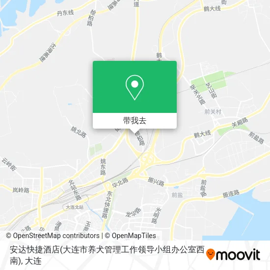 安达快捷酒店(大连市养犬管理工作领导小组办公室西南)地图