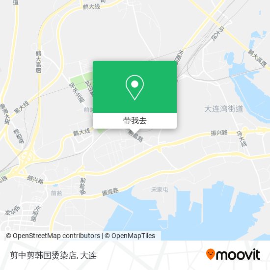 剪中剪韩国烫染店地图