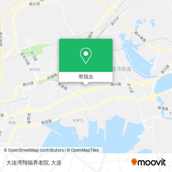 大连湾翔福养老院地图