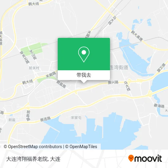 大连湾翔福养老院地图