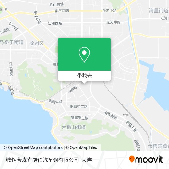 鞍钢蒂森克虏伯汽车钢有限公司地图