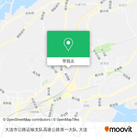 大连市公路运输支队高速公路第一大队地图