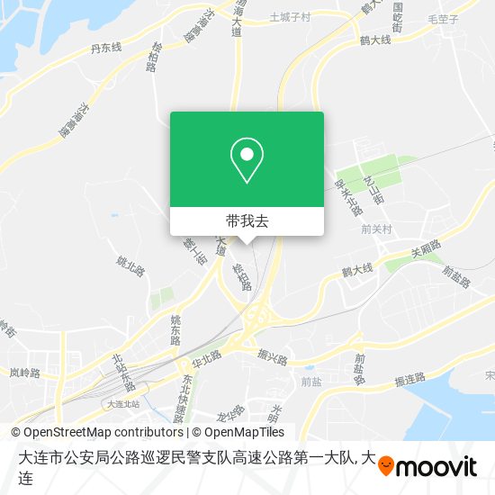 大连市公安局公路巡逻民警支队高速公路第一大队地图