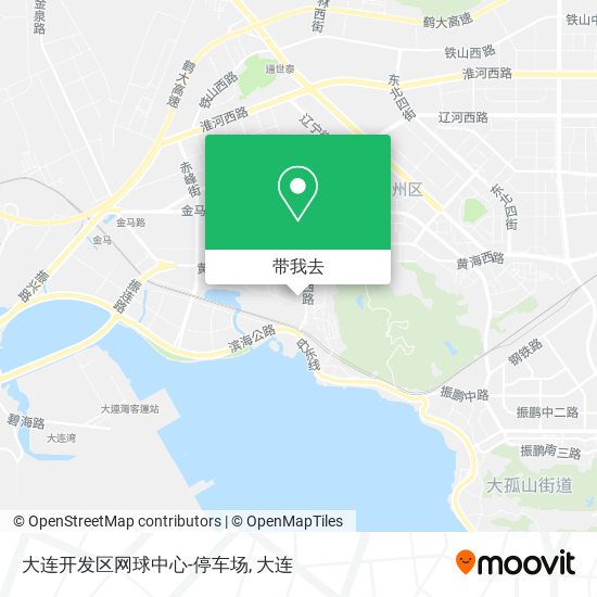大连开发区网球中心-停车场地图