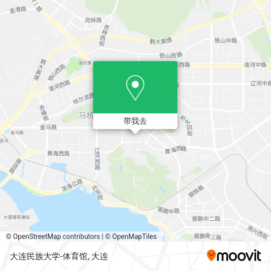 大连民族大学-体育馆地图