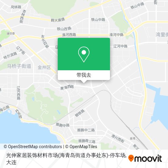 光伸家居装饰材料市场(海青岛街道办事处东)-停车场地图