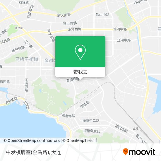 中发棋牌室(金马路)地图