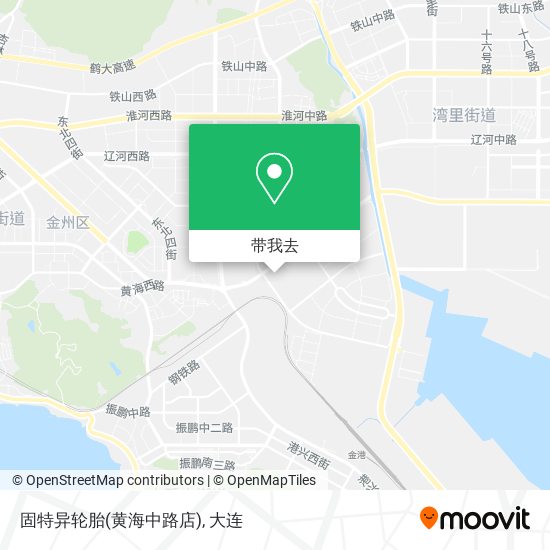 固特异轮胎(黄海中路店)地图
