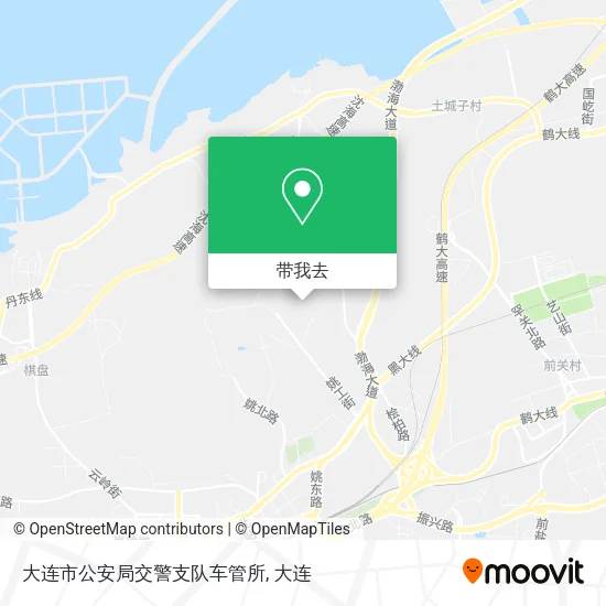 大连市公安局交警支队车管所地图
