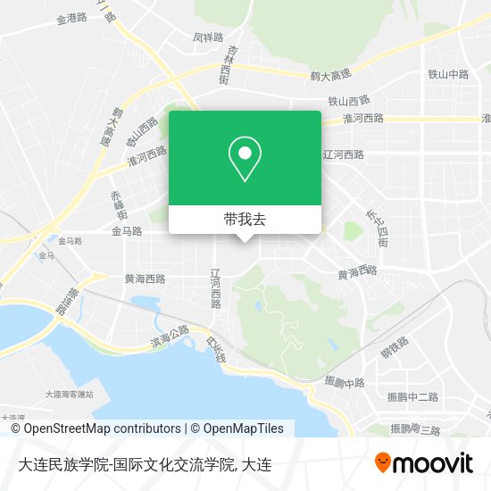 大连民族学院-国际文化交流学院地图