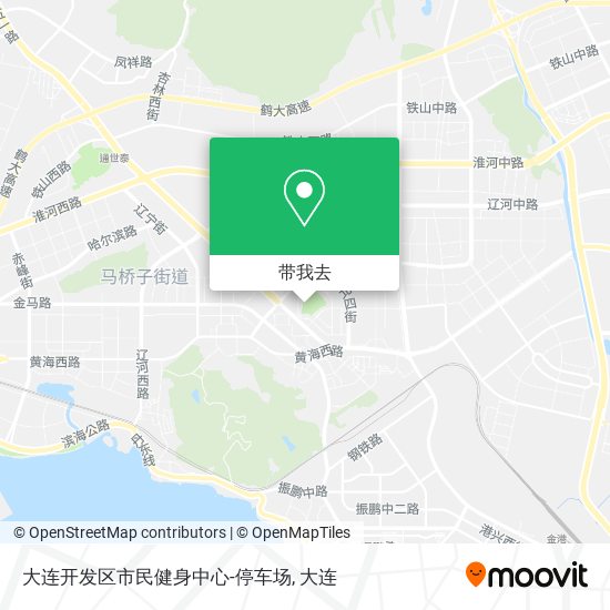 大连开发区市民健身中心-停车场地图