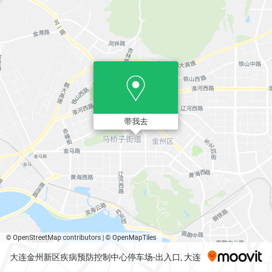 大连金州新区疾病预防控制中心停车场-出入口地图
