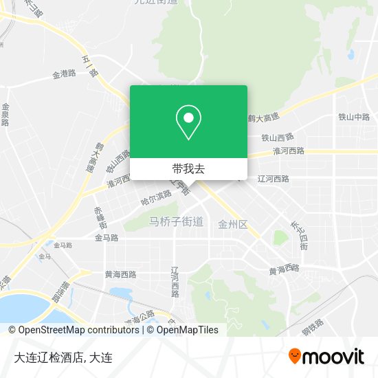 大连辽检酒店地图