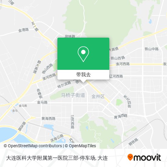 大连医科大学附属第一医院三部-停车场地图