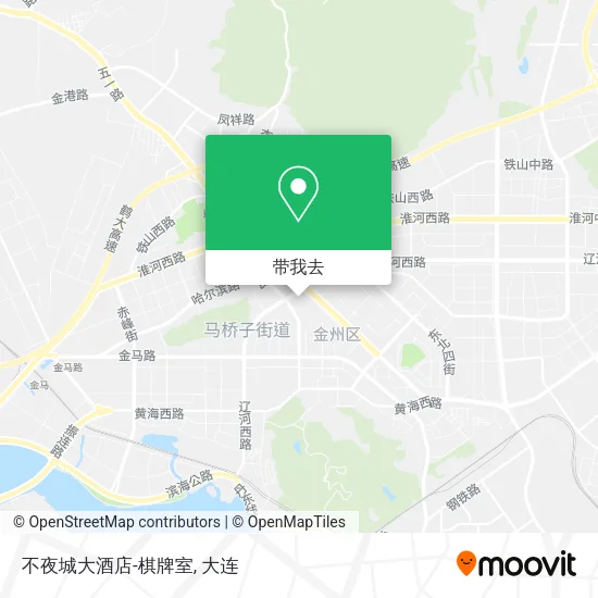 不夜城大酒店-棋牌室地图