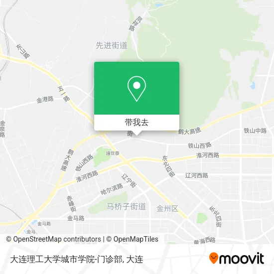 大连理工大学城市学院-门诊部地图