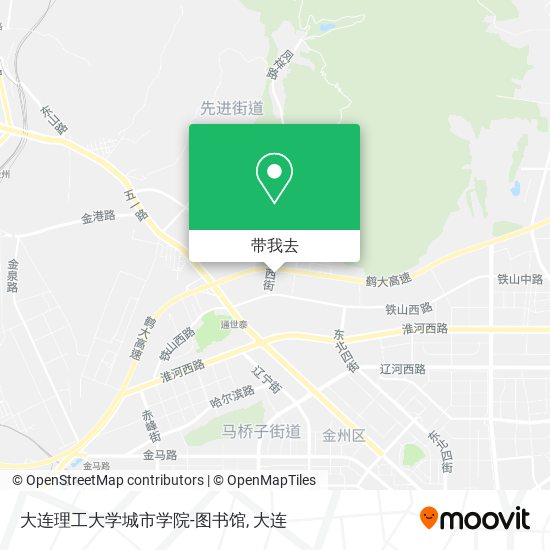 大连理工大学城市学院-图书馆地图