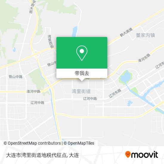 大连市湾里街道地税代征点地图