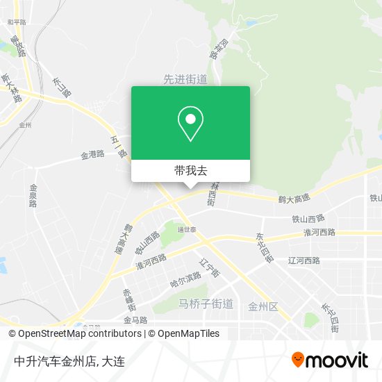 中升汽车金州店地图