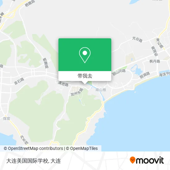 大连美国国际学校地图