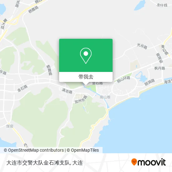 大连市交警大队金石滩支队地图